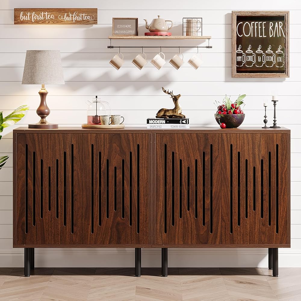 - Tribesigns Set of 2 Sideboard Buffet with Storage, 59