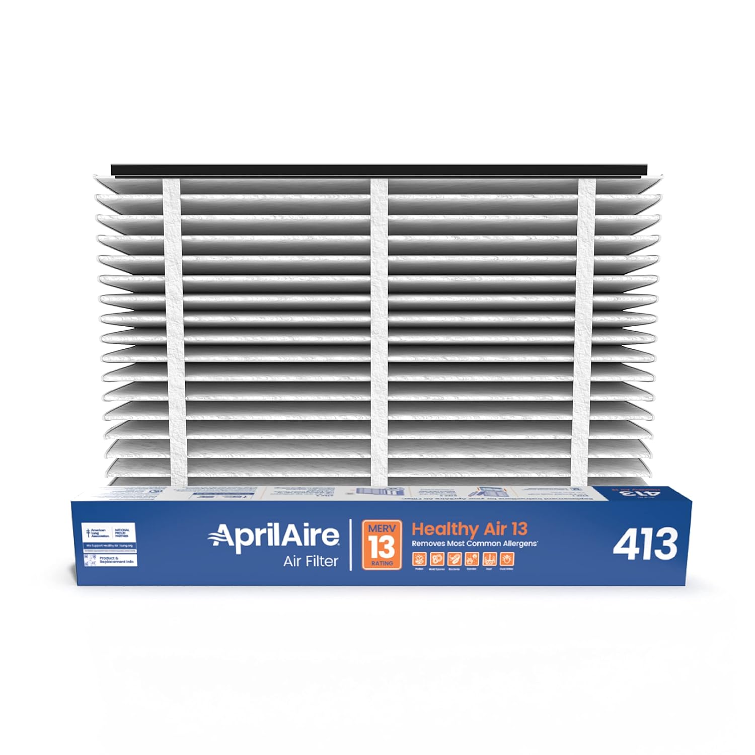 AprilAire 413 Replacement Filter for AprilAire Whole House Air Purifiers - MERV 13, Healthy Home Allergy, 16x25x4 Air Filter (Pack of 2) : Home & Kitchen
