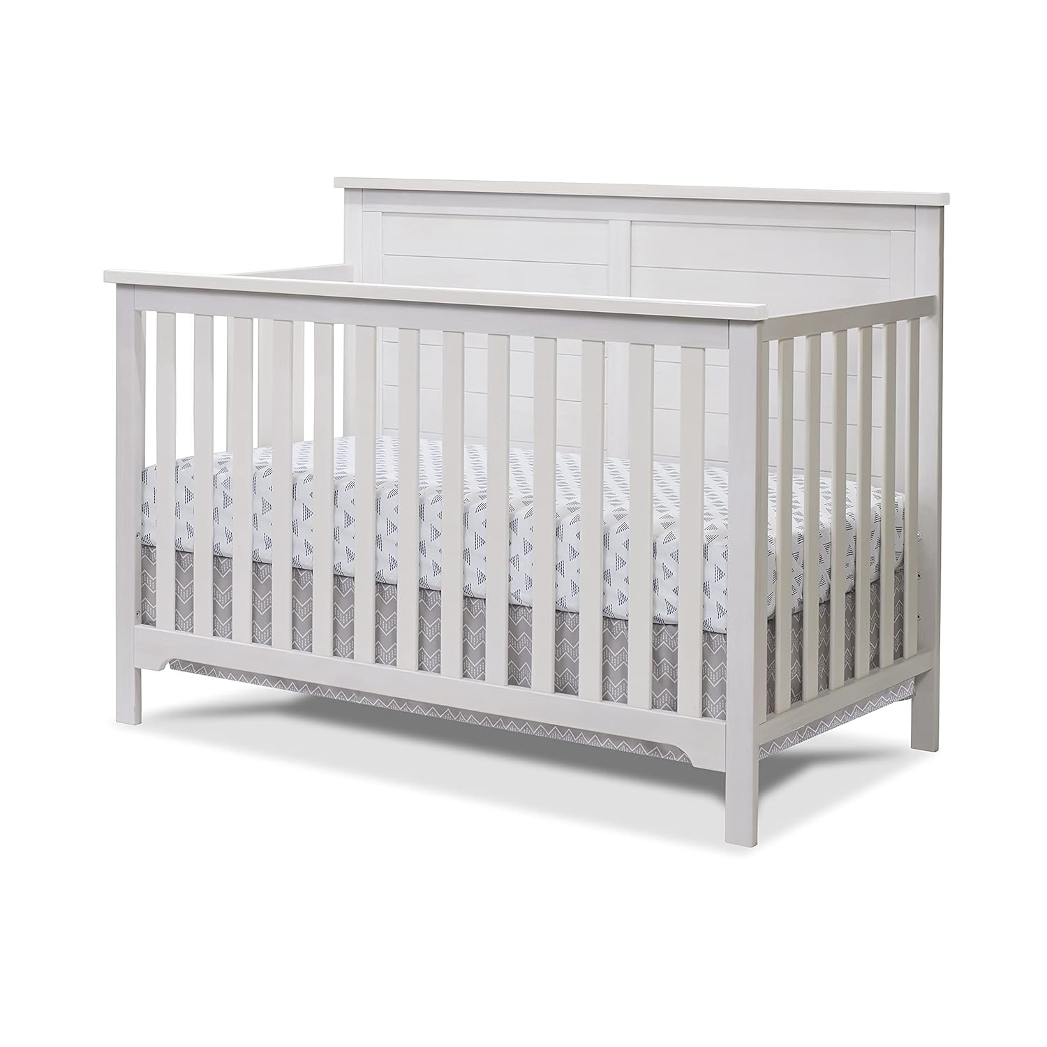 : Sorelle Furniture Farmhouse 3-Piece Nursery Set with 4-in-1 Convertible Crib, 4-Drawer Dresser, and Changing Table with Shelves, Baby Furniture Made of Wood, Non-Toxic Finish-Weathered White : Baby