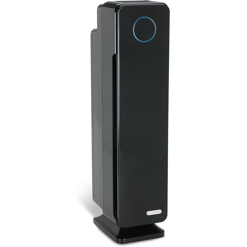 GermGuardian Air Purifier for Home with HEPA Pure Filter, for Wildfire Smoke, Pet Dander, Pollen, Odors, Large Rooms Up To 870 Sq. Ft., Removes 99.97% Pollutants, UV-C Light, 28