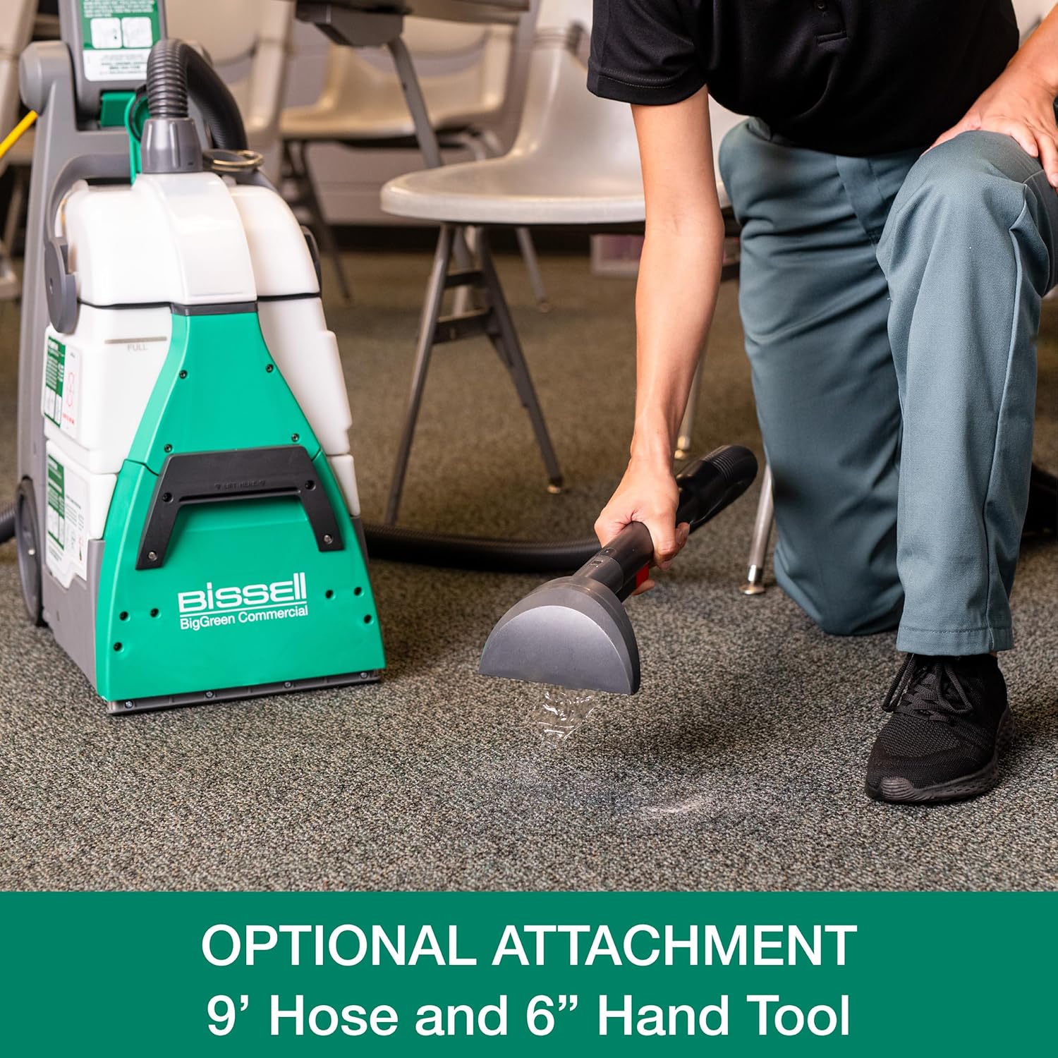 Bissell Commercial Bissell BigGreen Commercial BG10 Deep Cleaning 2 Motor Extractor Machine : Bissell BigGreen Commercial: Home & Kitchen