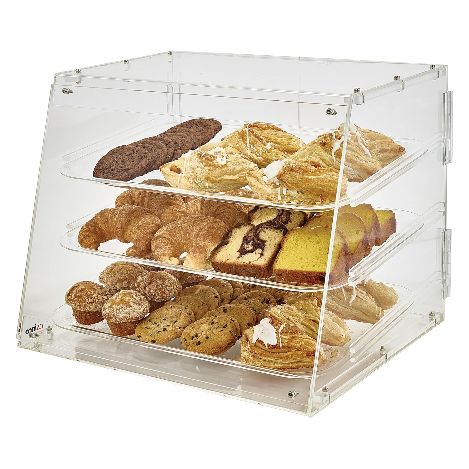 Winco 3-Tier Pastry Display Case, Acrylic Medium: Industrial & Scientific