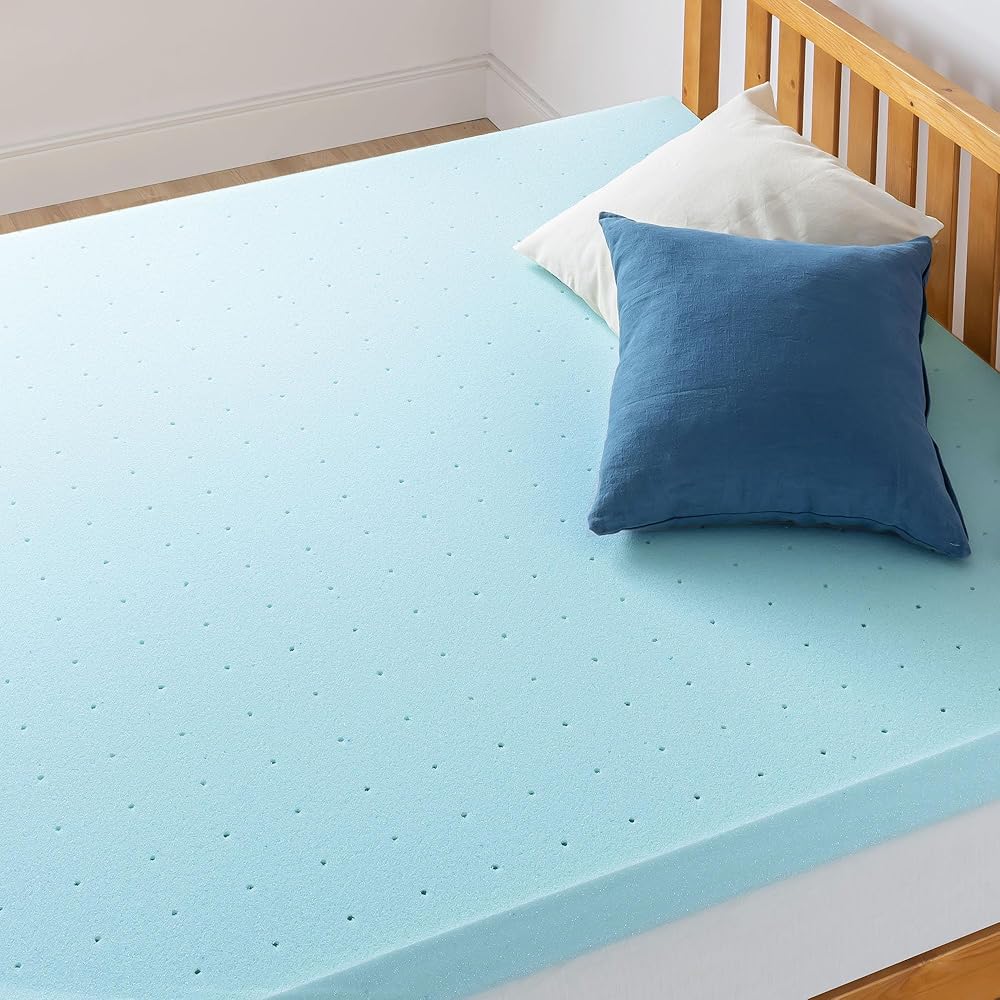 Best Price Mattress 4 Inch Ventilated Memory Foam Mattress Topper, Cooling Gel Infusion, CertiPUR-US Certified, Dorm Essentials, Full : Home & Kitchen