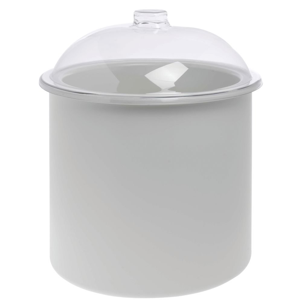 Carlisle FoodService Products Coldmaster Ice Cream Server Insulated Crock with Lid for Kitchens and Restaurants, Plastic, 3 Gallons, White : Home & Kitchen