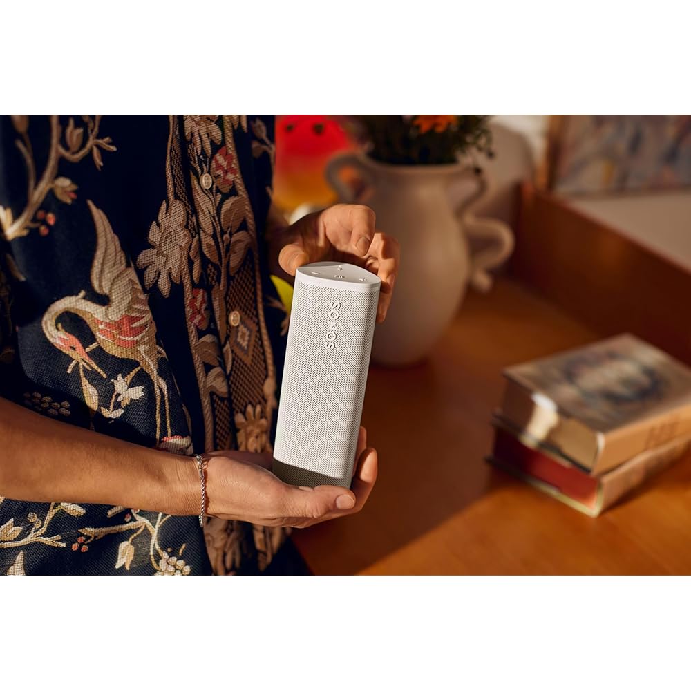 Sonos Roam 2 - White - Portable Waterproof Bluetooth Speaker : Electronics
