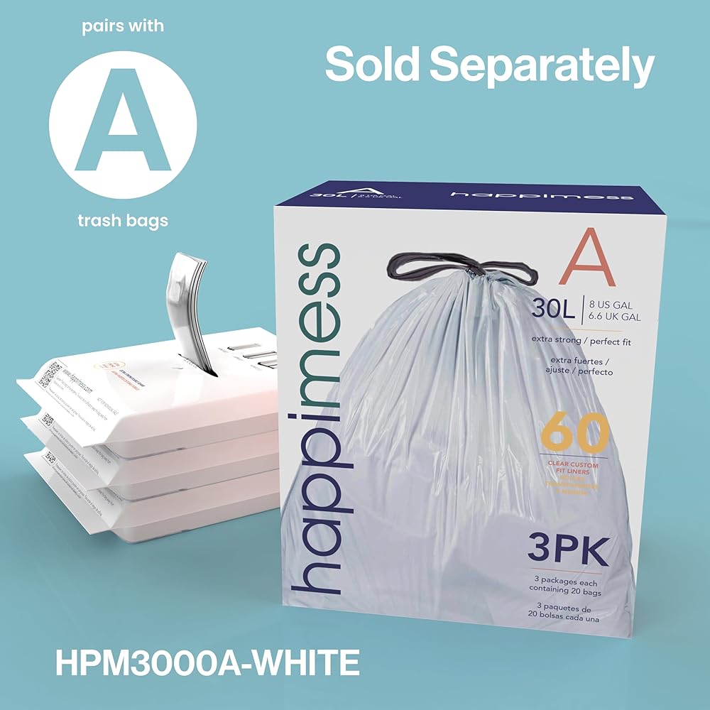 happimess HPM1011H Curtis 8-Gallon Step-Open Trash Can, Fingerprint Resistant, Modern, Minimalistic for Home, Kitchen, Laundry Room, Office, Bedroom, Bathroom, Pistachio Gelato : Home & Kitchen