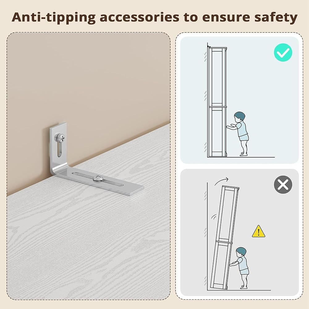 IRONCK Freestanding Closet System with 3 Wood Drawers, Modern Armoire Wardrobe with Adjustable Shelves & Hanging Rod, Walk-in Closet Systems Organizer for Small Closet, White : Home & Kitchen