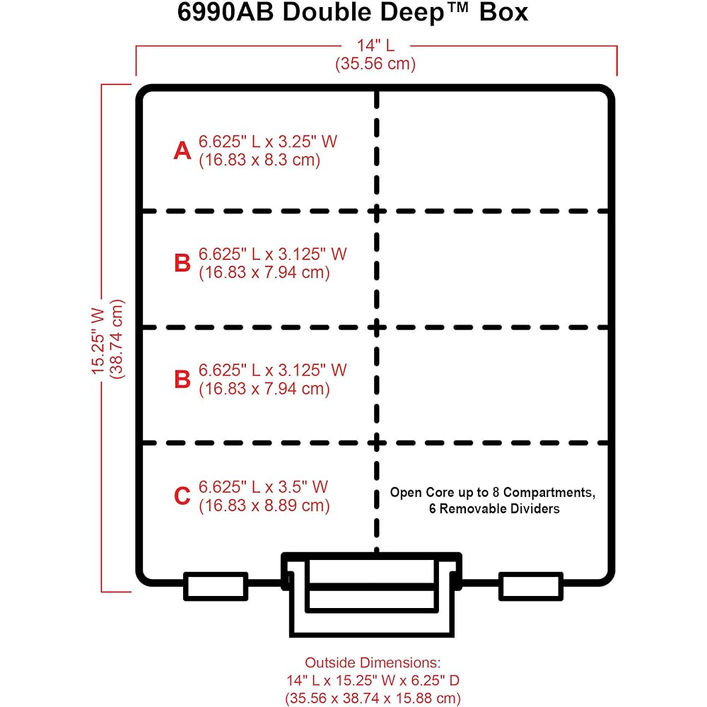 ArtBin 6990ZZ Super Satchel Double Deep 3-Pack, Portable Art & Craft Organizers with Handles, [3] Plastic Storage Cases, Clear & Gold : Home & Kitchen