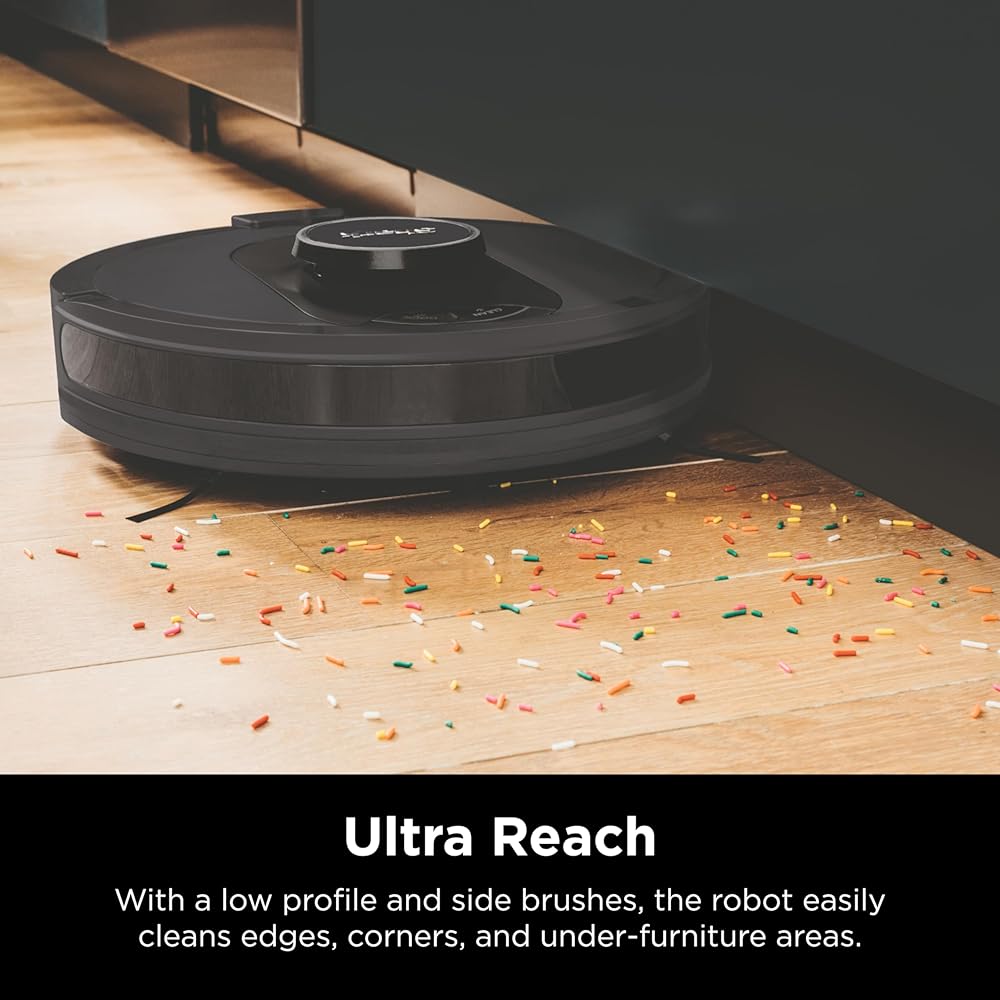 - Shark AV2501S AI Ultra Robot Vacuum, with Matrix Clean, Home Mapping, 30-Day Capacity HEPA Bagless Self Empty Base, Perfect for Pet Hair, Wifi, Dark Grey