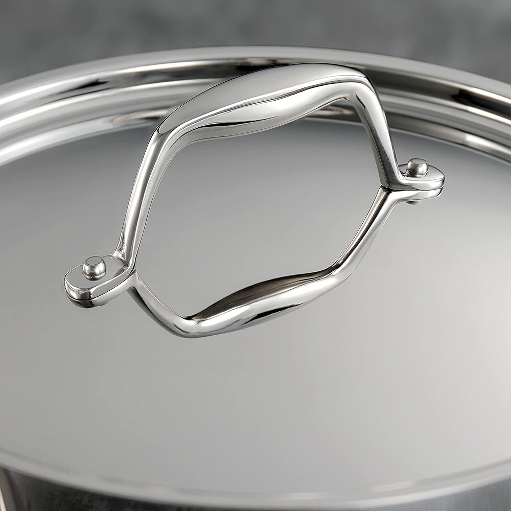 Tramontina Signature Tri-Ply Clad Stainless Steel 12-Piece Cookware Set with Lids, Pots and Pans Kitchen Set, Induction-Ready, Dishwasher-Safe, NSF-Certified, Made in Brazil: Home & Kitchen