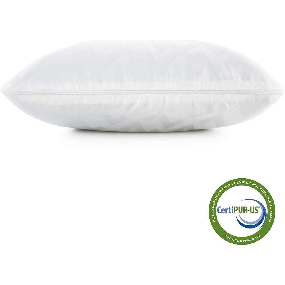 MALOUF Z Side Sleeper Shoulder Cutout Dough Memory Foam Pillow with Liquid Gel Layer-King, Blue : Home & Kitchen