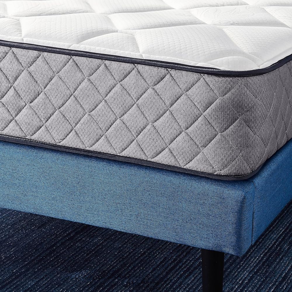 Amazon Basics Memory Foam Mattress, Twin Size Mattress, Hybrid, 10-Inch, Medium Feel, Motion Isolation Springs, White/Gray : Home & Kitchen