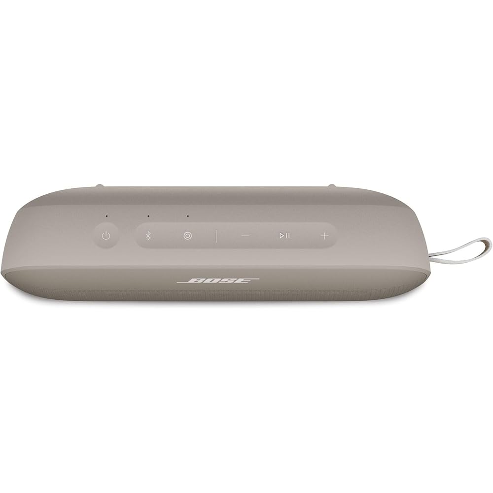 Bose SoundLink Flex Portable Bluetooth Speaker (2nd Gen), Portable Outdoor Speaker with Hi-Fi Audio, Up to 12 Hours Battery Life, Waterproof and Dustproof, Sandstone : Electronics