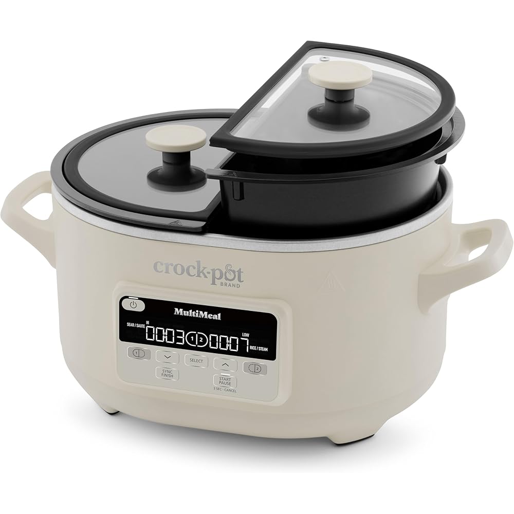 Crock-Pot MultiMeal Multicooker and Programmable Slow Cooker with Bake Function Oat Milk: Home & Kitchen