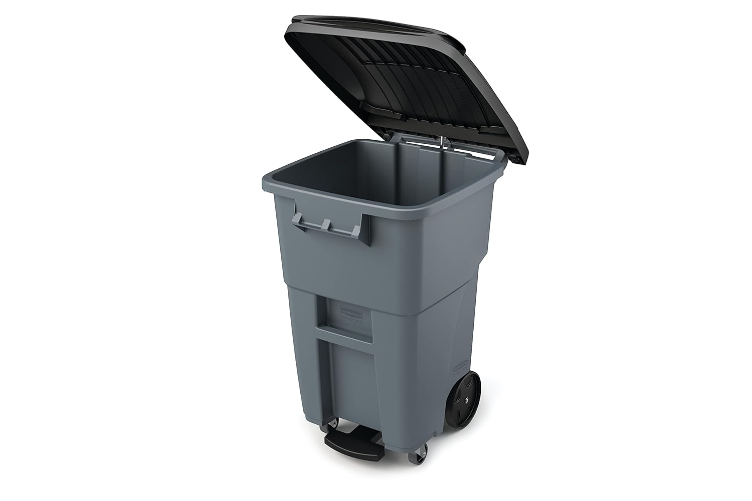 Rubbermaid Commercial Products Brute Step-On Rollout Trash/Garbage Can/Bin with Wheels 32 GAL Gray for Restaurants/Hospitals/Back of House/Warehouses/Home: Industrial & Scientific
