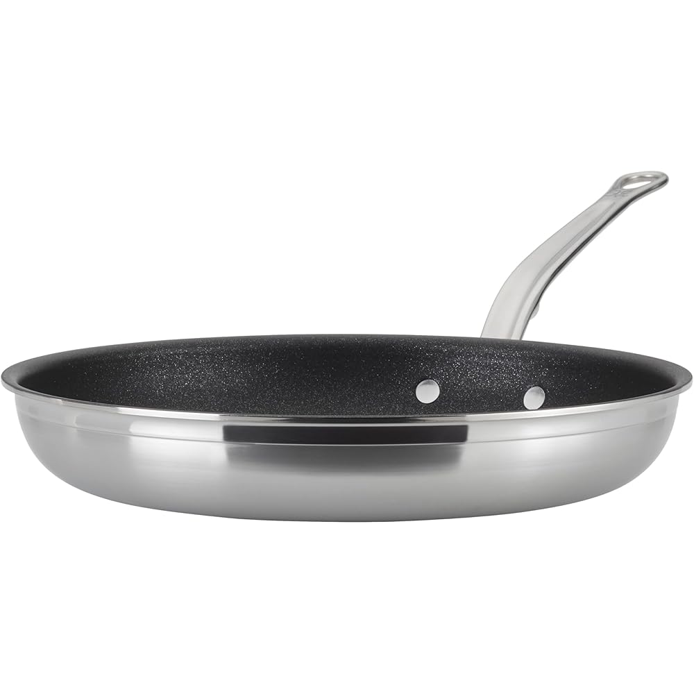 Hestan ProBond Forged TITUM - Professional Clad Stainless Steel, Nonstick, Frying Pan, (12.5-Inch), Induction Compatible, Made without PFOAs: Home & Kitchen