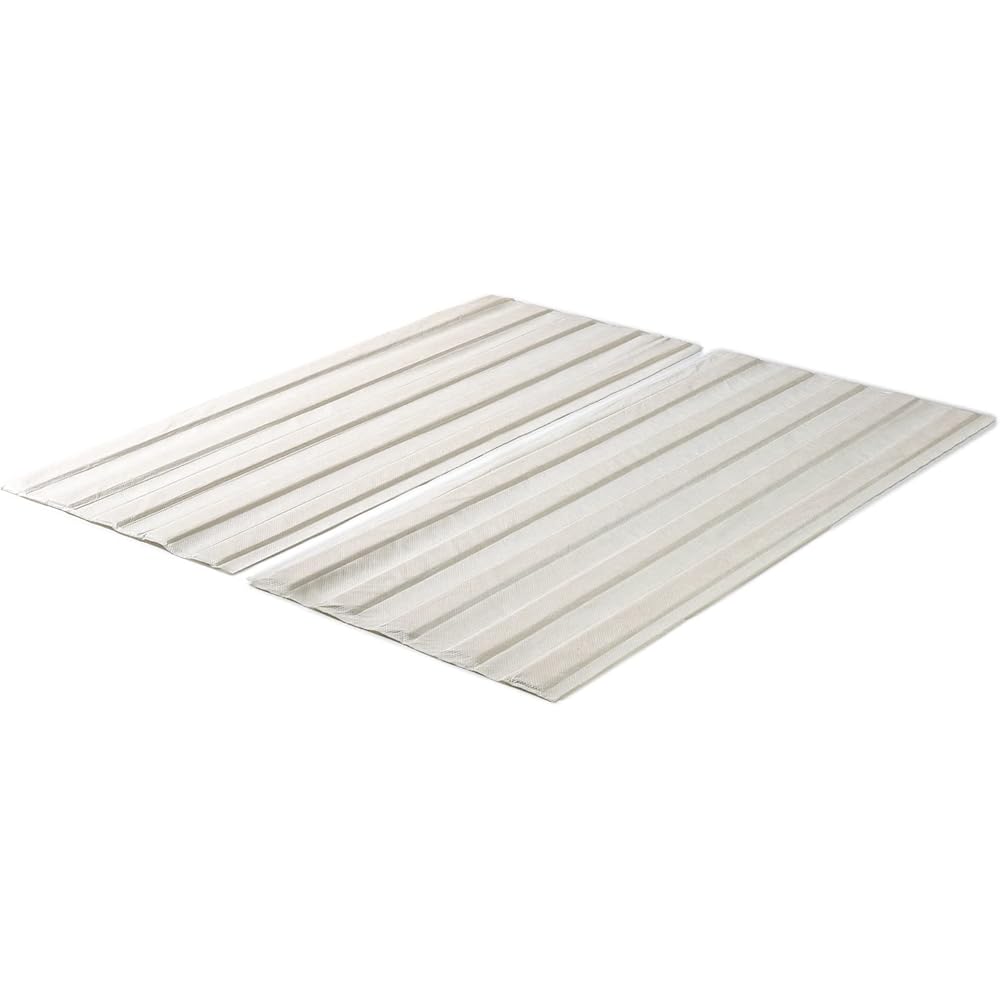 ZINUS Compack Fabric Covered Wood Slats, Bunkie Board, Box Spring Replacement, Natural, King : Home & Kitchen