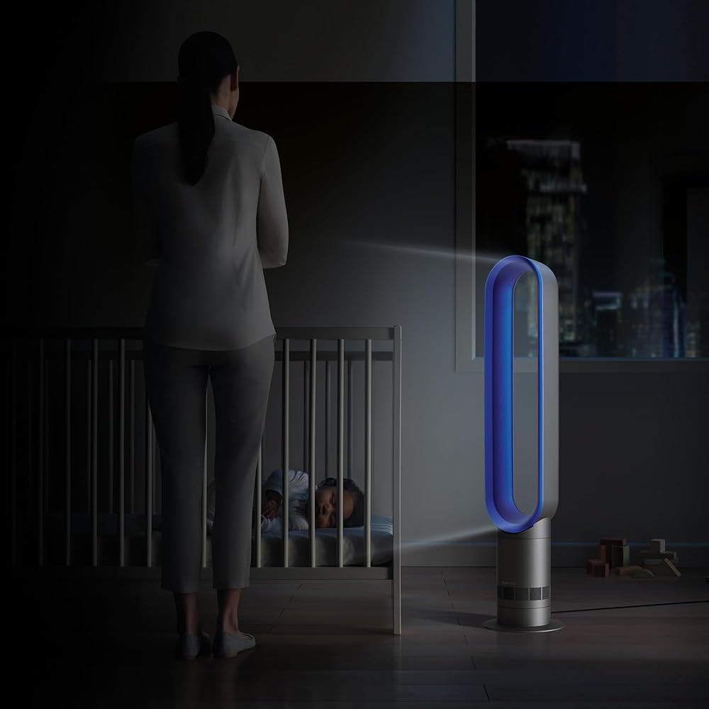Dyson Cool AM07 Air Multiplier Bladeless Tower Fan, Iron/Blue : Home & Kitchen
