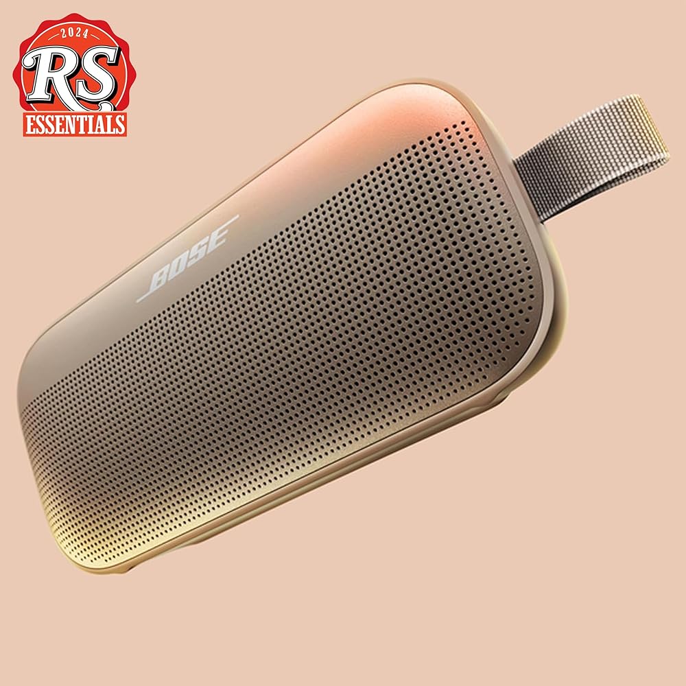 Bose SoundLink Flex Portable Bluetooth Speaker (2nd Gen), Portable Outdoor Speaker with Hi-Fi Audio, Up to 12 Hours Battery Life, Waterproof and Dustproof, Sandstone : Electronics