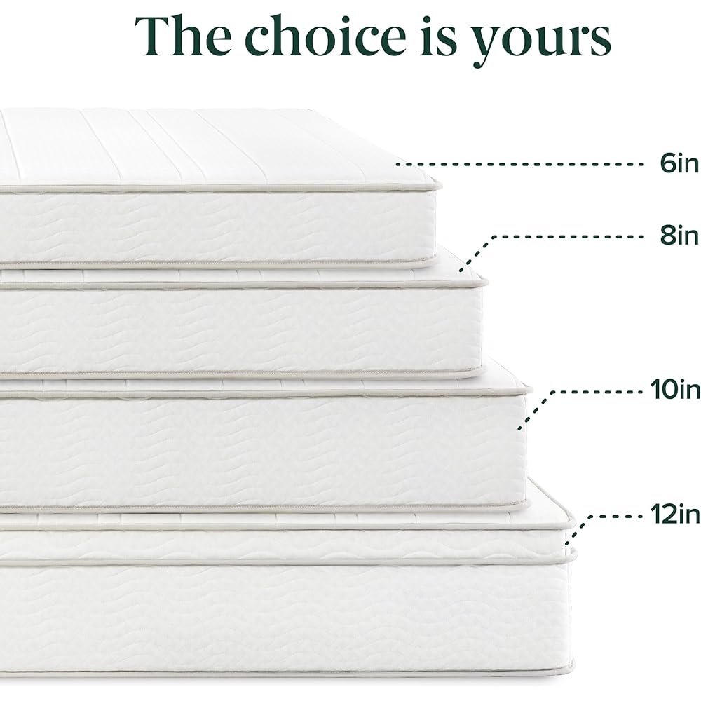 ZINUS 6 Inch Foam and Spring Hybrid Mattress [New Version], Twin, Medium Firmness, Durable Support, Certified Safe Foams & Fabric, Mattress in A Box : Home & Kitchen