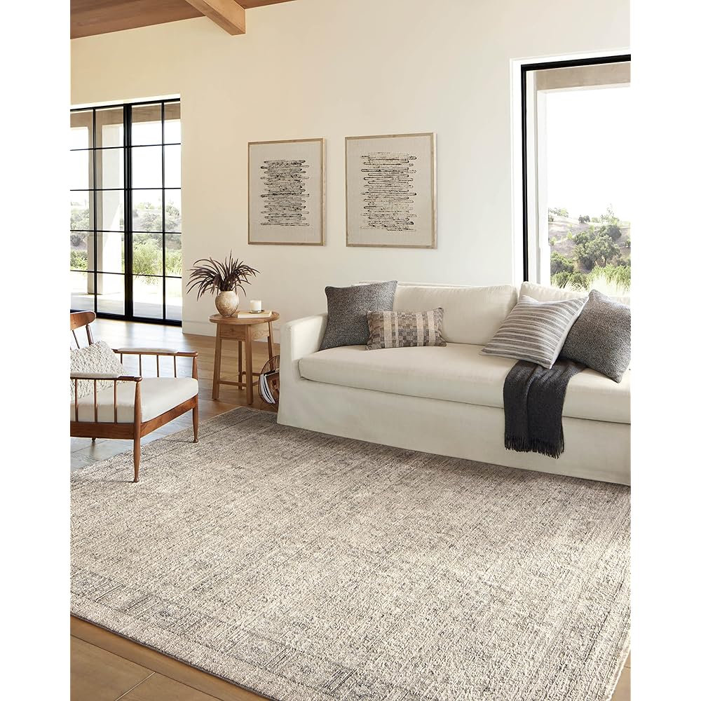Loloi Amber Lewis Alie Collection ALE-03 Taupe/Dove 7'-10'' x 10', .13'' Pile Height, Area Rug : Home & Kitchen