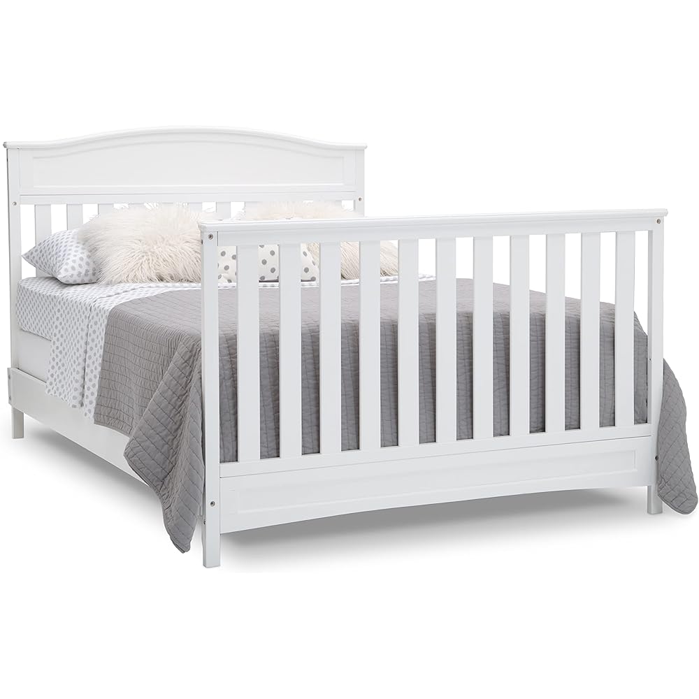 Delta Children Emery 4-in-1 Convertible Baby Crib - Greenguard Gold Certified, White : Baby