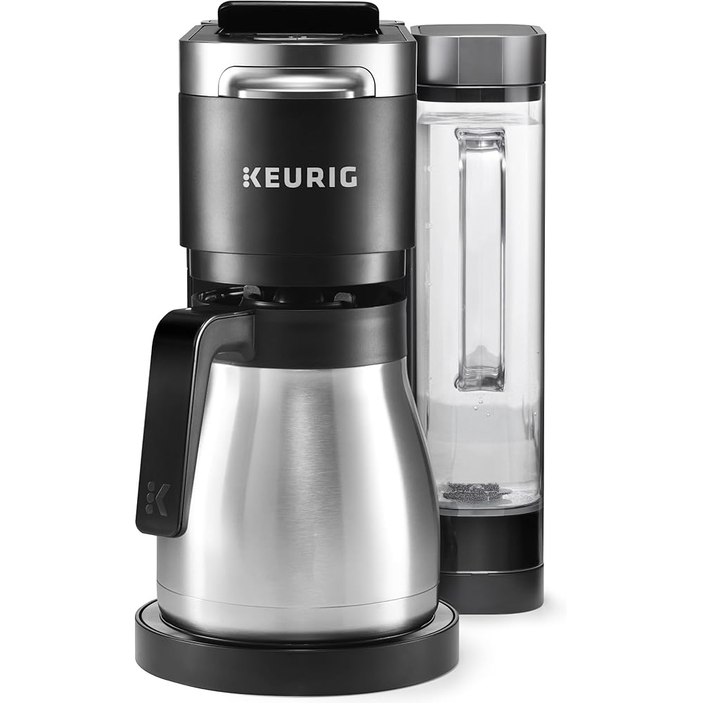 Keurig K-Duo Plus Single Serve & Carafe Coffee Maker, Multi-Position 60oz Removable Reservoir, Programmable Auto Brew Carafe, Black: Home & Kitchen