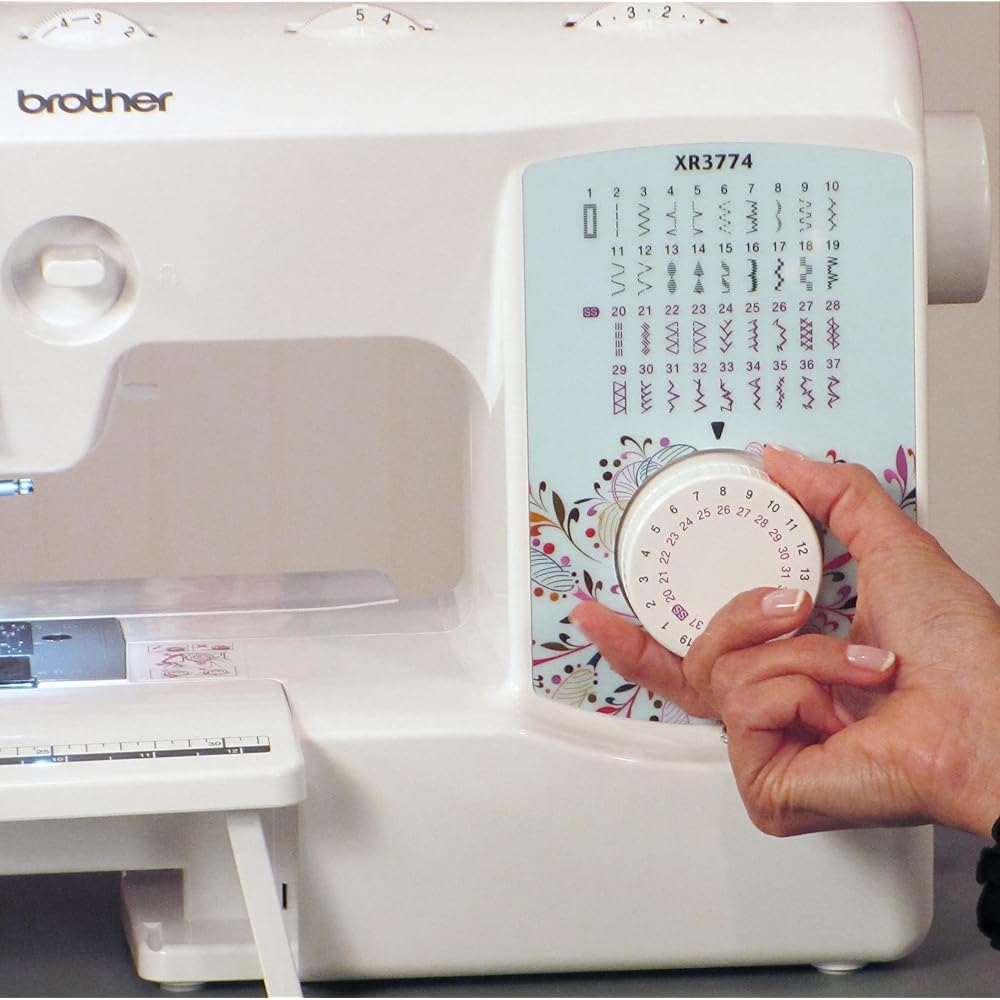 Brother Sewing and Quilting Machine, XR3774, 37 Built-in Stitches, Wide Table, 8 Included Sewing Feet