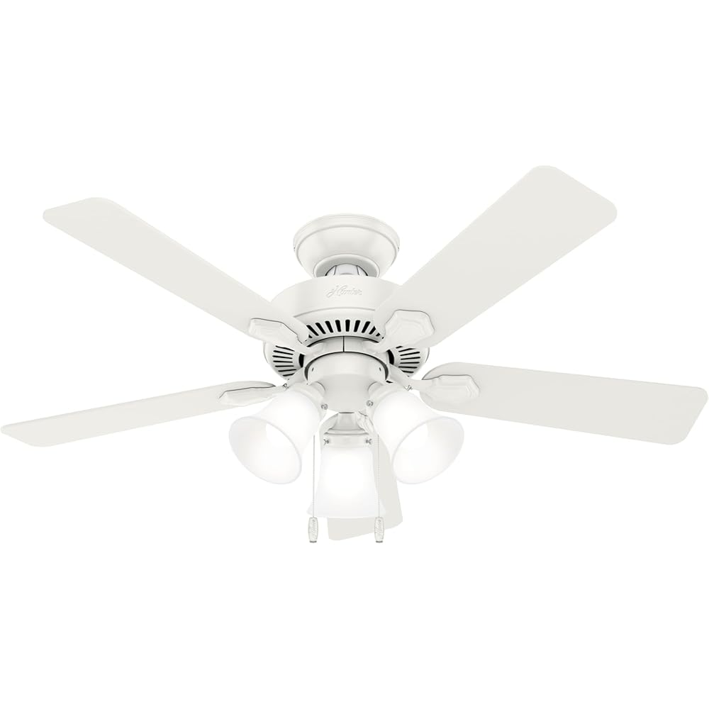 Hunter 50885 Swanson Ceiling Fan 44 inches Fresh White -