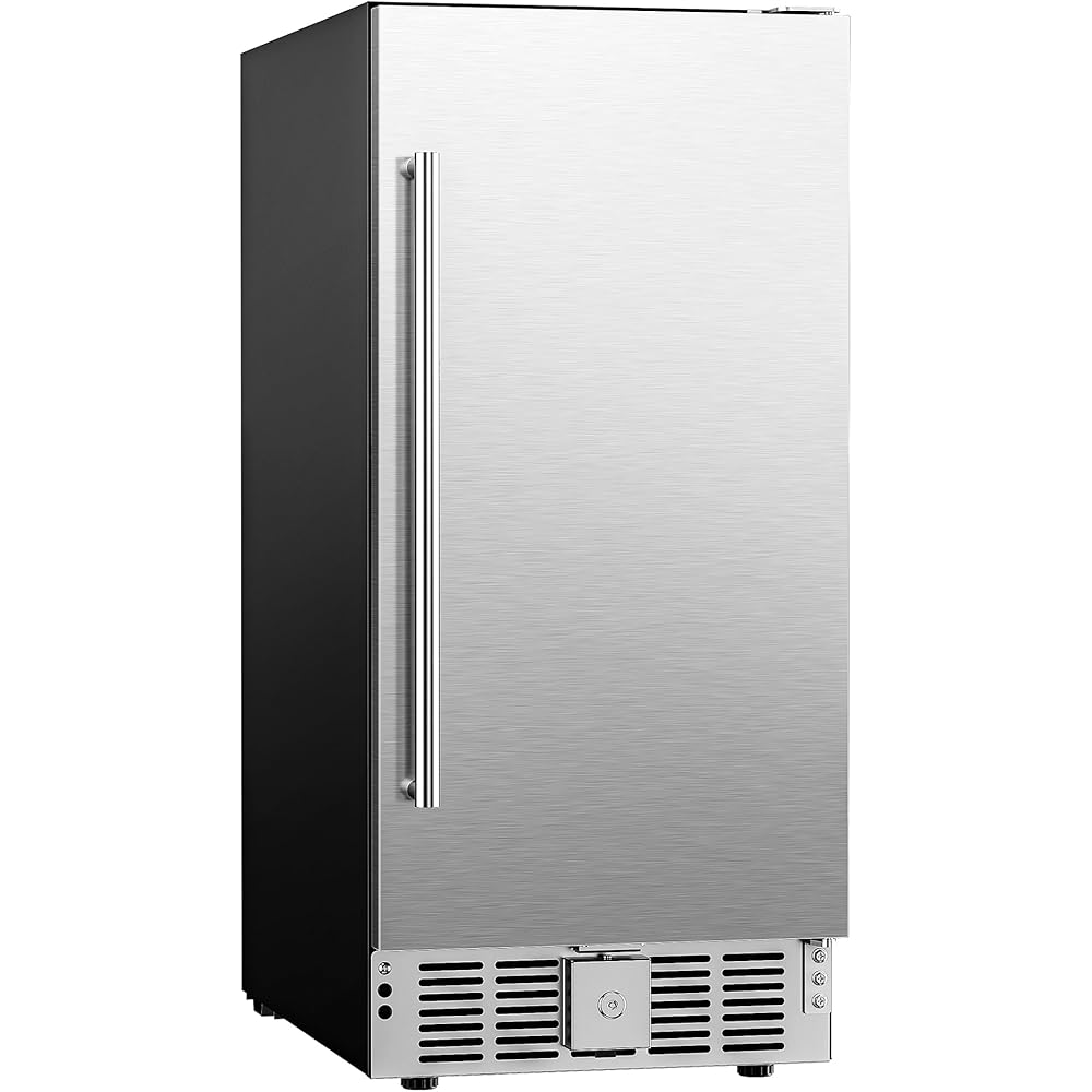 EUHOMY Beverage Refrigerator 15 Inch, Under Counter 127 Can Beverage Fridge with Stainless Steel Door, Beverage Cooler Built-in and Undercounter Drink Fridge - Soda Cola : Appliances