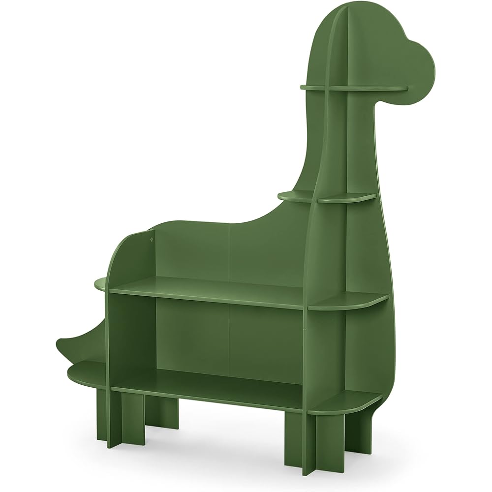 Delta Children Dinosaur Bookcase - Greenguard Gold Certified, Fern Green : Home & Kitchen