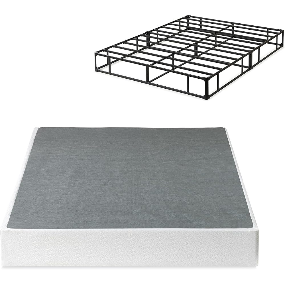 ZINUS 9 Inch Metal Smart Box Spring with Quick Assembly, Mattress Foundation, Strong Metal Frame, Easy Assembly, Queen : Home & Kitchen