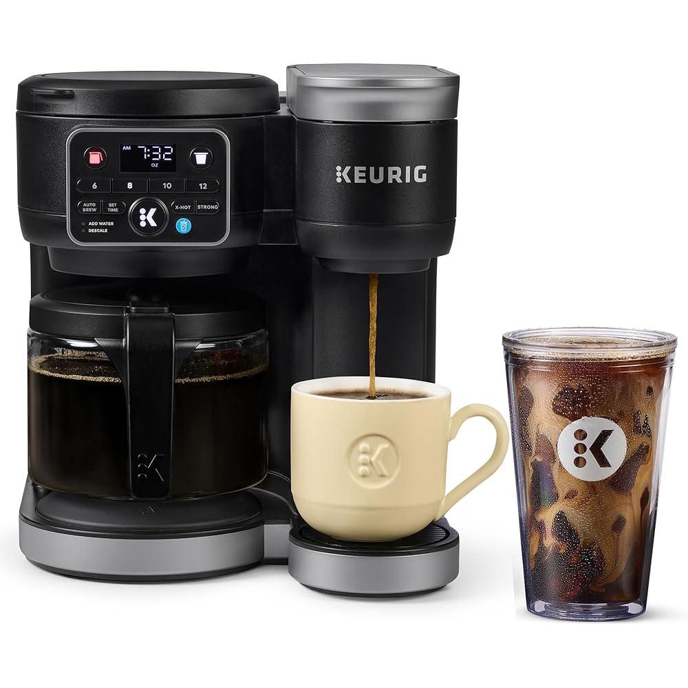 Keurig K-Duo Hot & Iced Single Serve & Carafe Coffee Maker, MultiStream Technology, 72oz Reservoir (Gen 2): Home & Kitchen