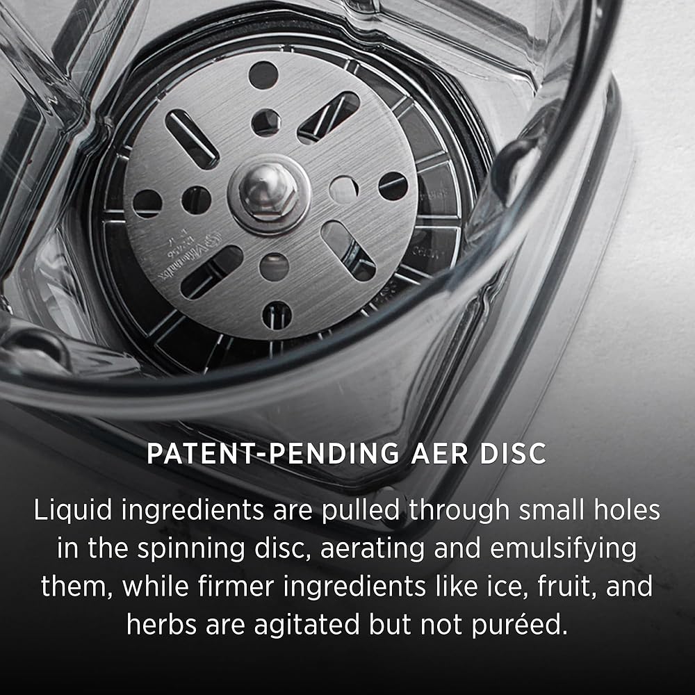 Vitamix Aer Disc Container, 48 oz, BPA-Free, Dishwasher-Safe, Compatible with All Full-Size Vitamix Blenders: Home & Kitchen