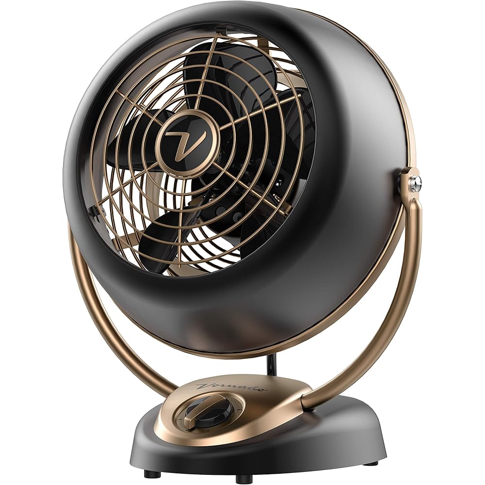Vornado VFAN™ Alchemy Vintage Fan | Retro Metal Air Circulator for Cooling & Decor | 5 Speeds, Adjustable Tilt | Gunmetal : Home & Kitchen