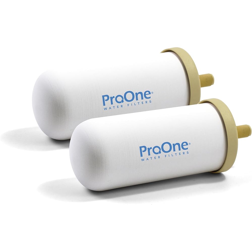 ProOne G-Series 5-Inch Gravity Water Replacement Filter, Traveler+, Big+, and Big II Replacement Water Filter for Countertop Gravity Filtration Systems, Independently Tested Proven to Reduce PFAS: Tools & Home Improvement
