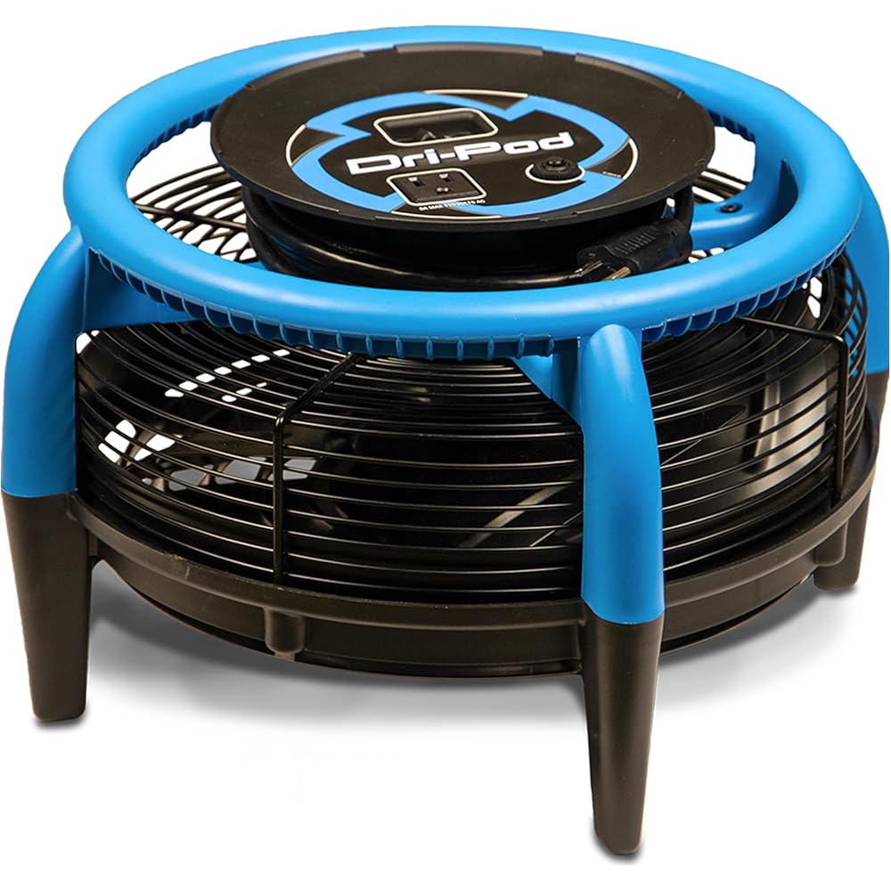 Dri-Eaz Dri-Pod Pro Omnidirectional Floor and Carpet Dryer, Ventilating Floor Dryer for Boats, RVs and Residential Use : Home & Kitchen