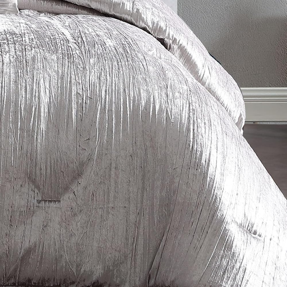 Riverbrook Home Turin Comforter Set, King, Silver, 7 Piece Set : Home & Kitchen