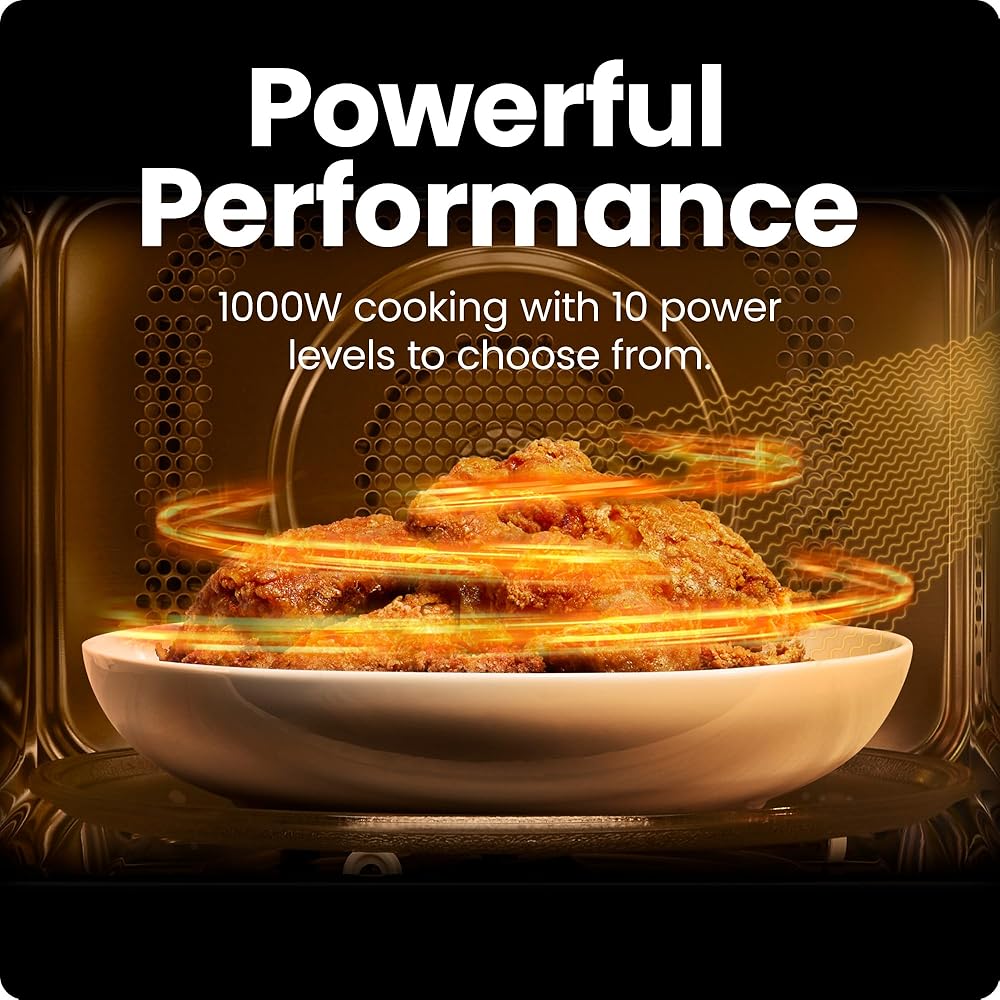 Chefman Countertop Microwave Oven 1.1 Cu. Ft. Digital Stainless Steel Microwave 1000 Watts with 6 Auto Menus, 10 Power Levels, Eco Mode, Memory, Mute Function, Child Safety Lock, Easy Clean: Home & Kitchen