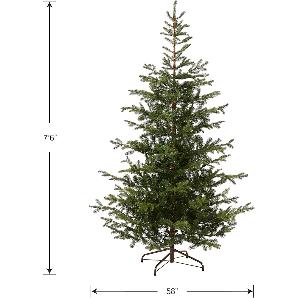National Tree Company 'Feel Real' Artificial Christmas Tree - Norwegian Spruce Tree - 7.5 ft : Home & Kitchen