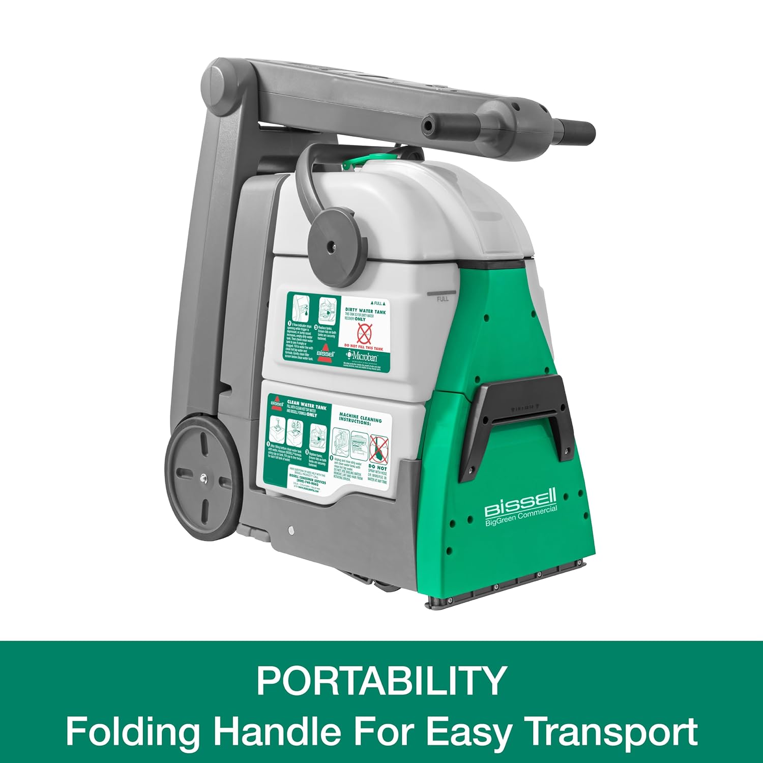 Bissell Commercial Bissell BigGreen Commercial BG10 Deep Cleaning 2 Motor Extractor Machine : Bissell BigGreen Commercial: Home & Kitchen