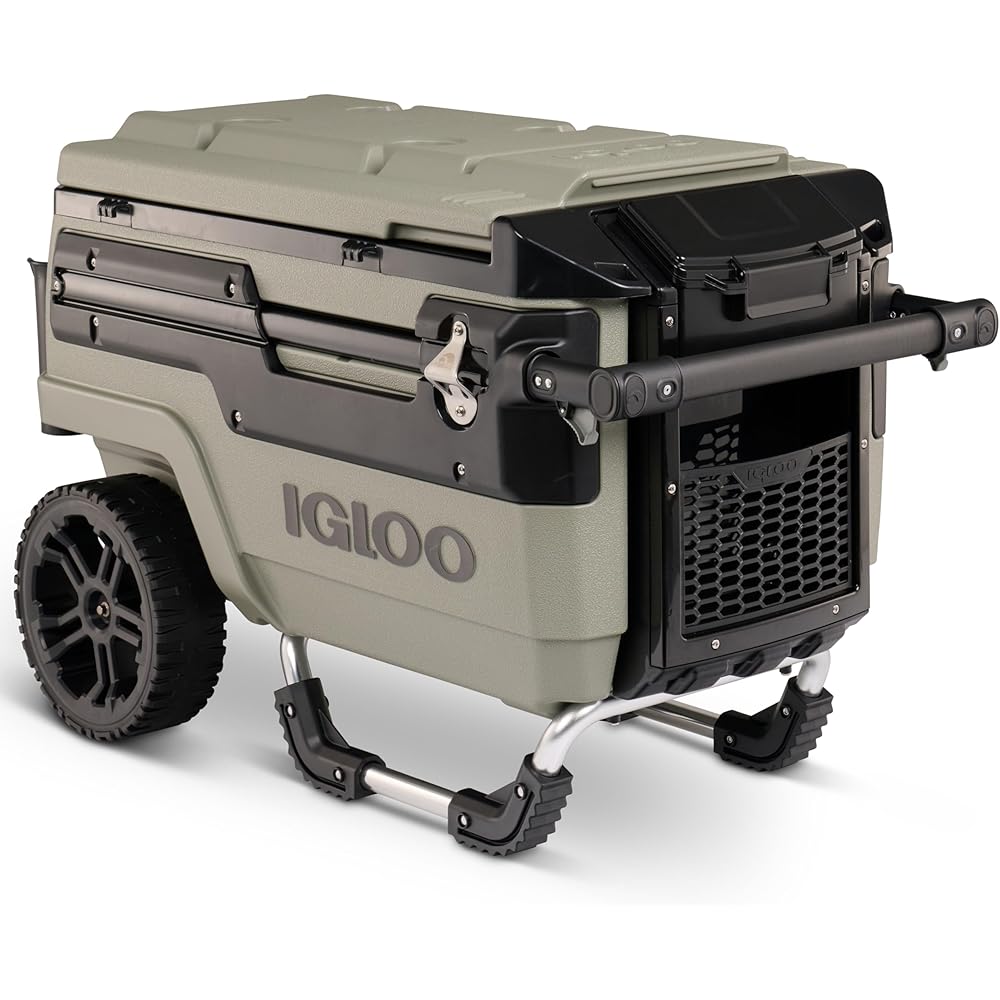 : Igloo Premium Trailmate Wheeled Coolers 70 QT, Insulated Portable Cooler with Heavy Duty Wheels, 112 Can Capacity, Leak-Proof Rolling Cooler : Sports & Outdoors