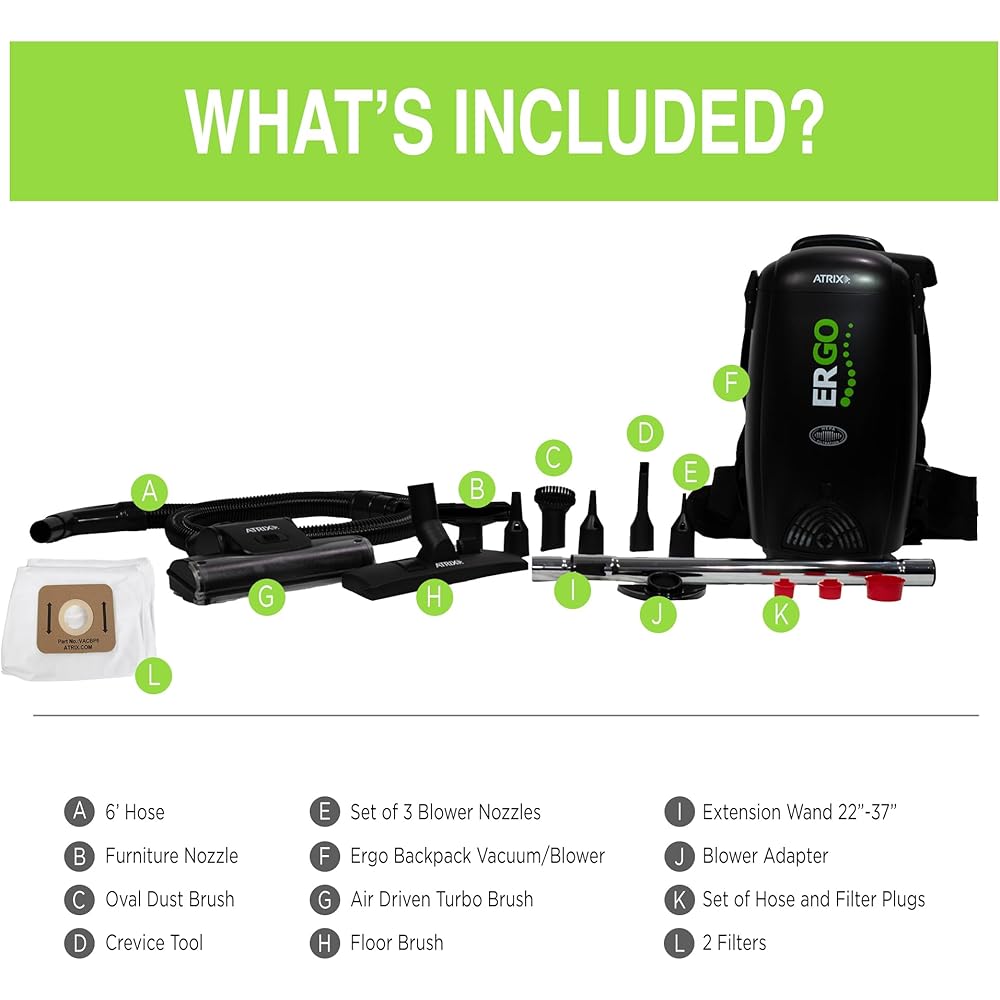 Atrix HEPA Backpack Vacuum : Atrix