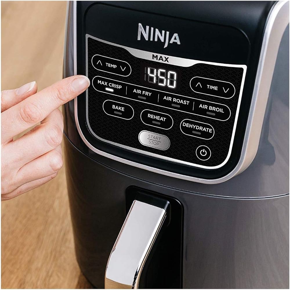 Ninja AF161 Max XL Air Fryer that Cooks, Crisps, Roasts, Bakes, Reheats and Dehydrates, with 5.5 Quart Capacity, and a High Gloss Finish, Grey : Home & Kitchen