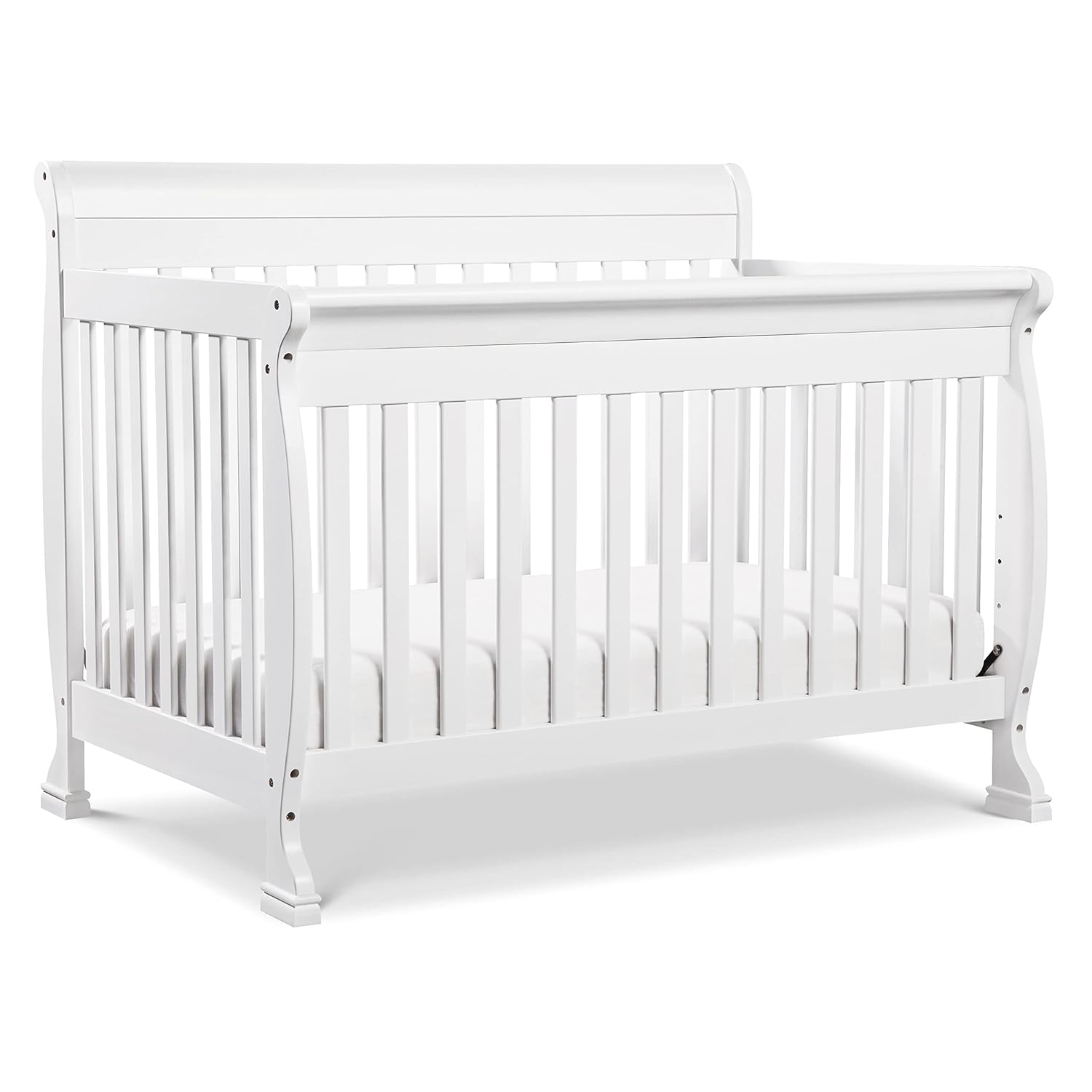 : DaVinci Kalani 4-in-1 Convertible Crib in White, Greenguard Gold Certified : Baby Crib : Baby