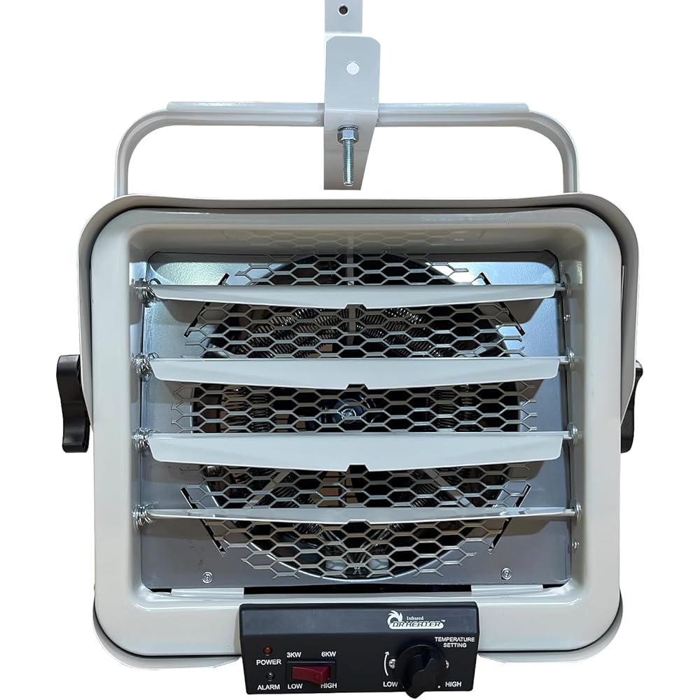 Dr. Infrared Heater DR-966 240-Volt Hardwired Shop Garage Commercial Heater, 3000 Watt / 6000 Watt