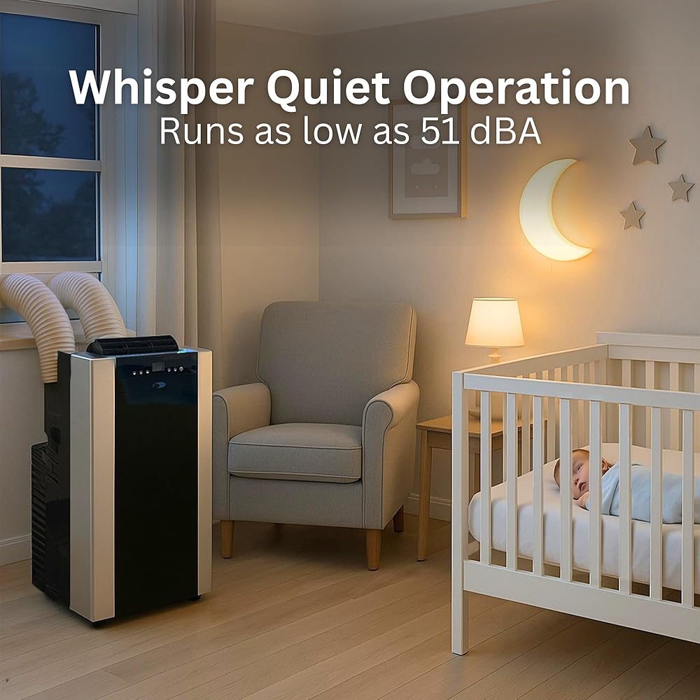 Whynter Portable Air Conditioner 14,000 BTU with Dual Hose Dehumidifier & Cooling Fan for 500 Sq Ft Rooms, Includes AC Unit Window Kit, ARC-14S (9,500 SACC) : Home & Kitchen