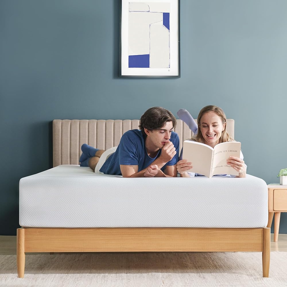 ZINUS 10 Inch Green Tea Cooling Memory Foam Mattress [New Version], Queen, Fiberglass Free, Medium Firmness, Cooling Gel Foam, Certified Safe Foams & Fabric, Mattress in A Box : Home & Kitchen