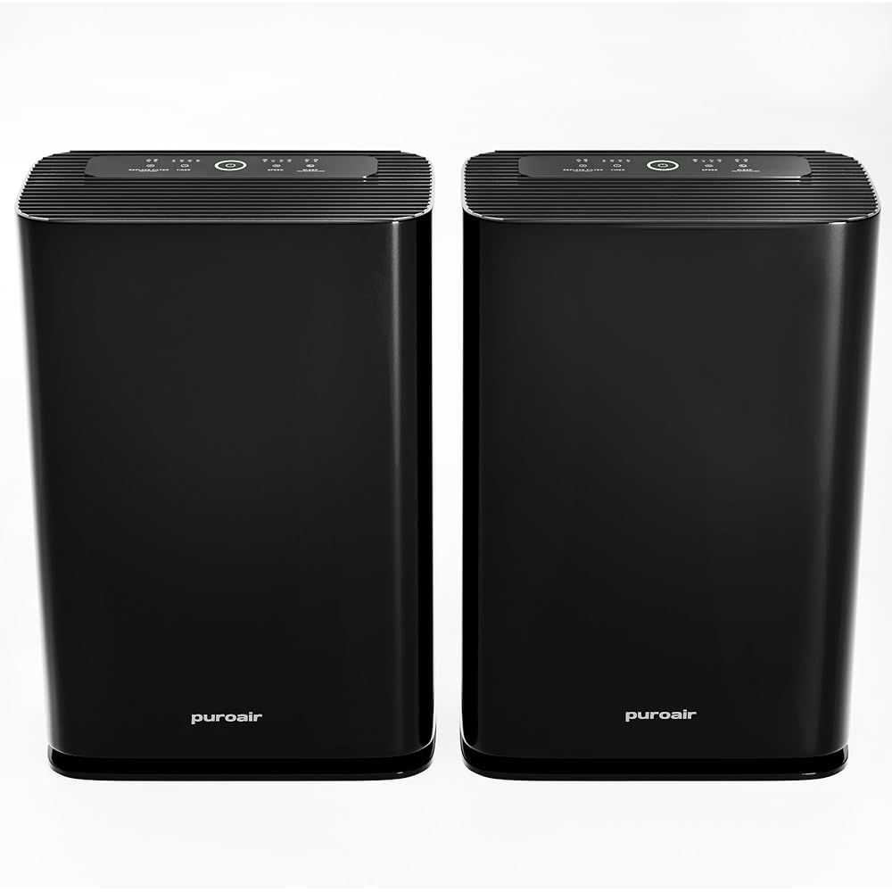 PuroAir 400 HEPA Air Purifiers for Home Large Rooms - Covers 2,000 Sq Ft - Filters Up To 99.9% of Pollutants, Smoke, Pollen, Dust, and VOCs - Quiet HEPA Air Filter - Air Purifiers for Bedroom (2 Pack) : Home & Kitchen
