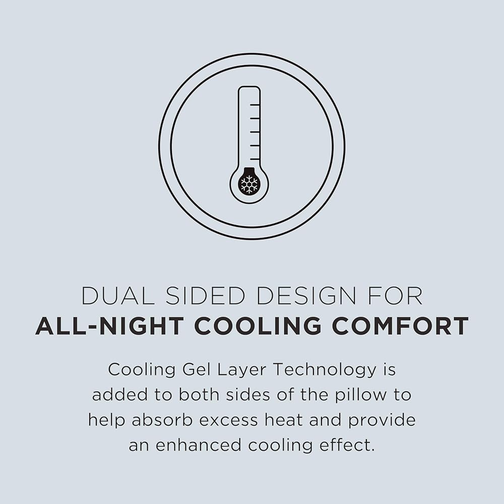 Tempur-Pedic TEMPUR-Cloud Dual Cooling Pillow, Queen, White : Home & Kitchen